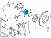 OEM Ford Maverick KIT - WHEEL BEARING REPAIR Diagram - NZ6Z-1215-A