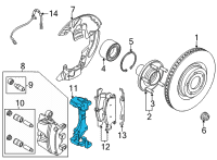 OEM Ford Maverick BRACKET Diagram - NZ6Z-2B292-C