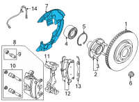 OEM Ford Maverick SHIELD - SPLASH Diagram - LX6Z-2K004-EA