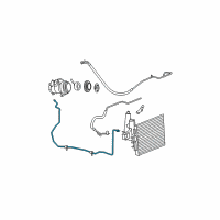 OEM 2009 Jeep Grand Cherokee Line-A/C Liquid Diagram - 55037779AD