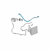 OEM 2007 Jeep Grand Cherokee Line-A/C Suction Diagram - 55116714AF