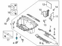 OEM Ford Mustang Mach-E Side Cover Screw Diagram - -W716890-S450B