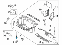 OEM Ford Escape Side Cover Screw Diagram - -W716890-S450B