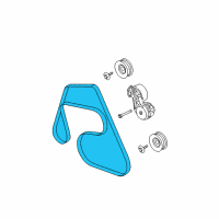 OEM Lincoln Serpentine Belt Diagram - 6W7Z-8620-BA