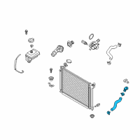 OEM 2016 Hyundai Sonata Hose Assembly-Radaator, Lower Diagram - 25415-C2300