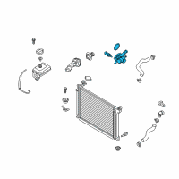 OEM 2017 Kia Optima Control Assembly-COOLANT Diagram - 256002B701