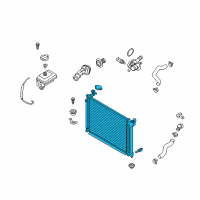 OEM 2016 Hyundai Sonata Radiator Assembly Diagram - 25310-C2200