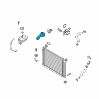 OEM 2015 Hyundai Sonata Fitting-Coolant Inlet Diagram - 25631-2B052