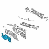 OEM 2013 Lexus GX460 INSULATOR, Dash Pane Diagram - 55223-60480