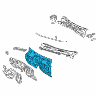 OEM 2016 Lexus GX460 INSULATOR Assembly, Dash Diagram - 55210-60271