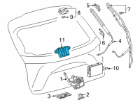 OEM 2019 Lexus NX300 Switch Assembly, Back Do Diagram - 84840-42030