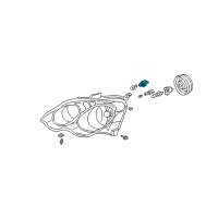 OEM 2015 Acura MDX Socket (T20 S) Diagram - 33303-S7A-J11