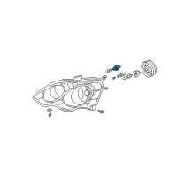 OEM 2002 Acura RSX Socket (T20 S) Diagram - 33303-S7A-J11