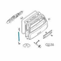 OEM Nissan Stay Set Back Door Diagram - 90450-7S40B