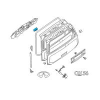 OEM Infiniti QX56 Hinge Assembly-Back Door RH Diagram - 90400-7S030