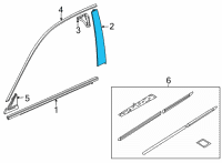 OEM 2022 Honda Civic GARNISH, R- FR Diagram - 72430-T20-A01