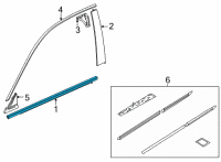 OEM 2022 Honda Civic MOLDING, R- FR- DOOR Diagram - 72410-T20-A01