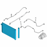 OEM 2016 BMW 528i Condenser, Air Conditioning Diagram - 64-53-6-805-453