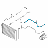 OEM 2014 BMW 528i Suction Pipe Diagram - 64-53-9-253-594