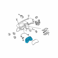 OEM Infiniti G35 Instrument Cluster Speedometer Assembly Diagram - 24820-JK61D