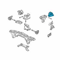 OEM 2001 Acura Integra Insulator, Rear Engine Mountingrubber (Mt) Diagram - 50810-ST7-000