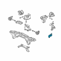 OEM 1999 Honda CR-V Bracket, Engine Mounting Diagram - 11910-P3F-000