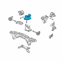 OEM 2000 Honda CR-V Bracket, Transmission Mounting(MT) Diagram - 50825-S10-A00