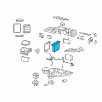 OEM Chevrolet Evaporator Core Diagram - 20871103
