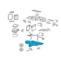 OEM 2007 Cadillac Escalade EXT Evaporator Case Diagram - 20883395