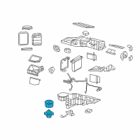 OEM Chevrolet Blower Motor Diagram - 22803996