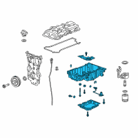 OEM 2019 Cadillac CTS Upper Oil Pan Diagram - 12689938