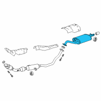 OEM 2019 Toyota Corolla Muffler & Pipe Diagram - 17430-0T261