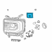 OEM 2016 GMC Sierra 1500 Module Diagram - 23219989