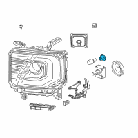 OEM GMC Sierra 1500 Signal Bulb Socket Diagram - 23507119