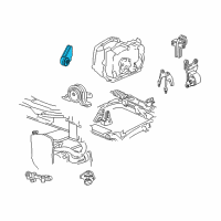 OEM 2004 Oldsmobile Alero Transmission Mount Diagram - 22621543