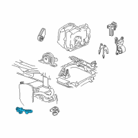 OEM 2004 Oldsmobile Alero Adapter-Engine Mount Bracket Diagram - 22676701