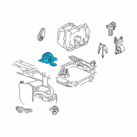 OEM 2005 Pontiac Grand Am Mount Diagram - 22708204