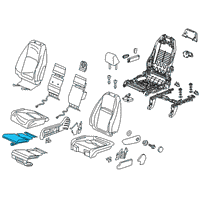 OEM 2022 Honda Odyssey Heater, Right Front Seat Cushion Diagram - 81134-THR-A21