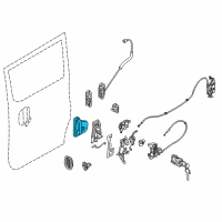 OEM 2019 Nissan NV200 Inside Handle Assembly, Right Diagram - 82670-4AJ0A