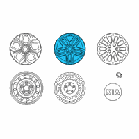 OEM 2020 Kia Forte Wheel Assembly-Aluminium Diagram - 52910M7400