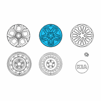 OEM Kia Forte Wheel Assembly-Aluminium Diagram - 52910M7400