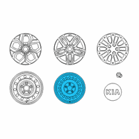 OEM 2020 Kia Forte Wheel Assembly-Steel Diagram - 52910M7000
