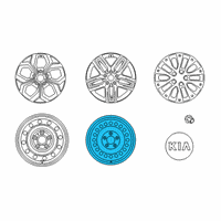 OEM 2022 Kia Forte Wheel Assembly-Steel Diagram - 52910M7000