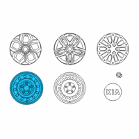 OEM 2018 Kia Forte Wheel Assembly-Steel Diagram - 52910B0900