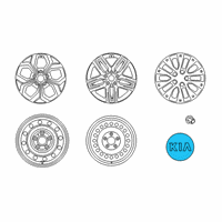 OEM Kia Forte CAP ASSY-WHEEL HUB Diagram - 52960Q5RR0