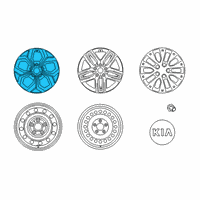 OEM 2021 Kia Forte Wheel Assembly-Aluminium Diagram - 52910M7300