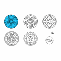 OEM 2022 Kia Forte WHEEL ASSY-ALUMINIUM Diagram - 52910M7700