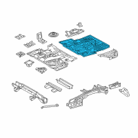 OEM 2020 Lexus RX350 Pan, Rear Floor Diagram - 58311-0E070