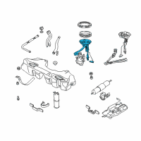 OEM BMW 528i Right Fuel Gauge Sending Unit Diagram - 16-14-6-752-370