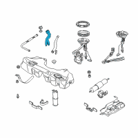 OEM 2001 BMW M5 Plastic Filler Pipe Diagram - 16-11-6-750-103